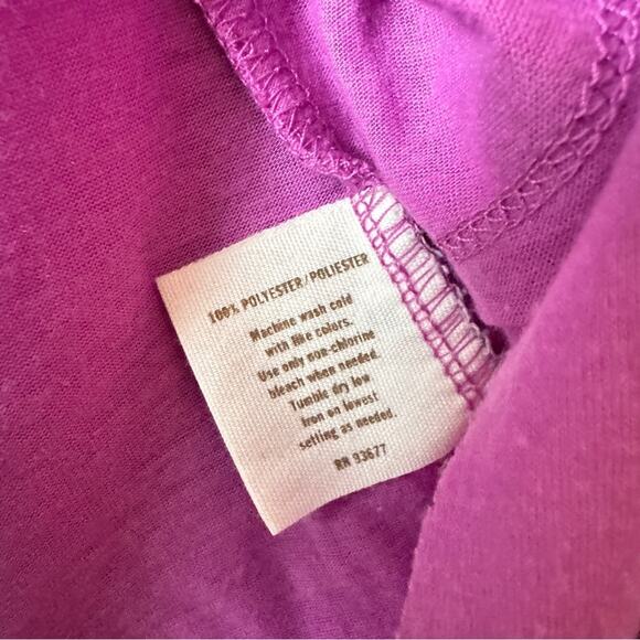 Decree Purple Ruffled Tank Top with Racerback Sz M - Picture 4 of 7